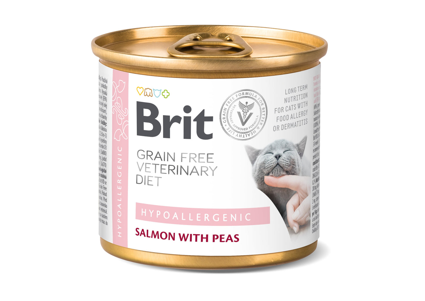 Brit Veterinary Diet Hypoallergenic Grain Free Salmon with Pea Feline Canned Stew