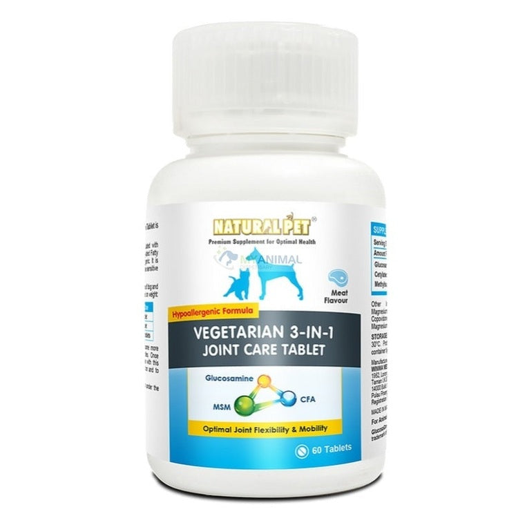 Natural Pet Vegetarian 3 in 1 Joint Care Tablet