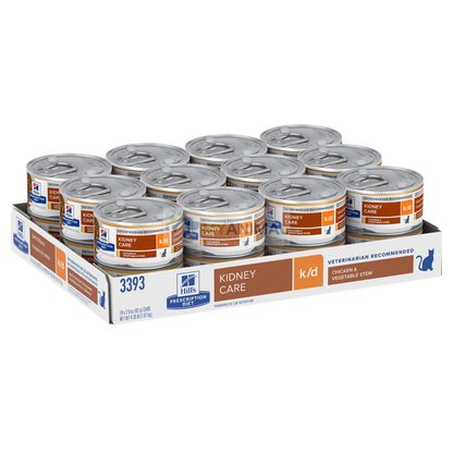 Hill's® Prescription Diet® k/d® Kidney Care Feline Chicken & Vegetable Stew Canned