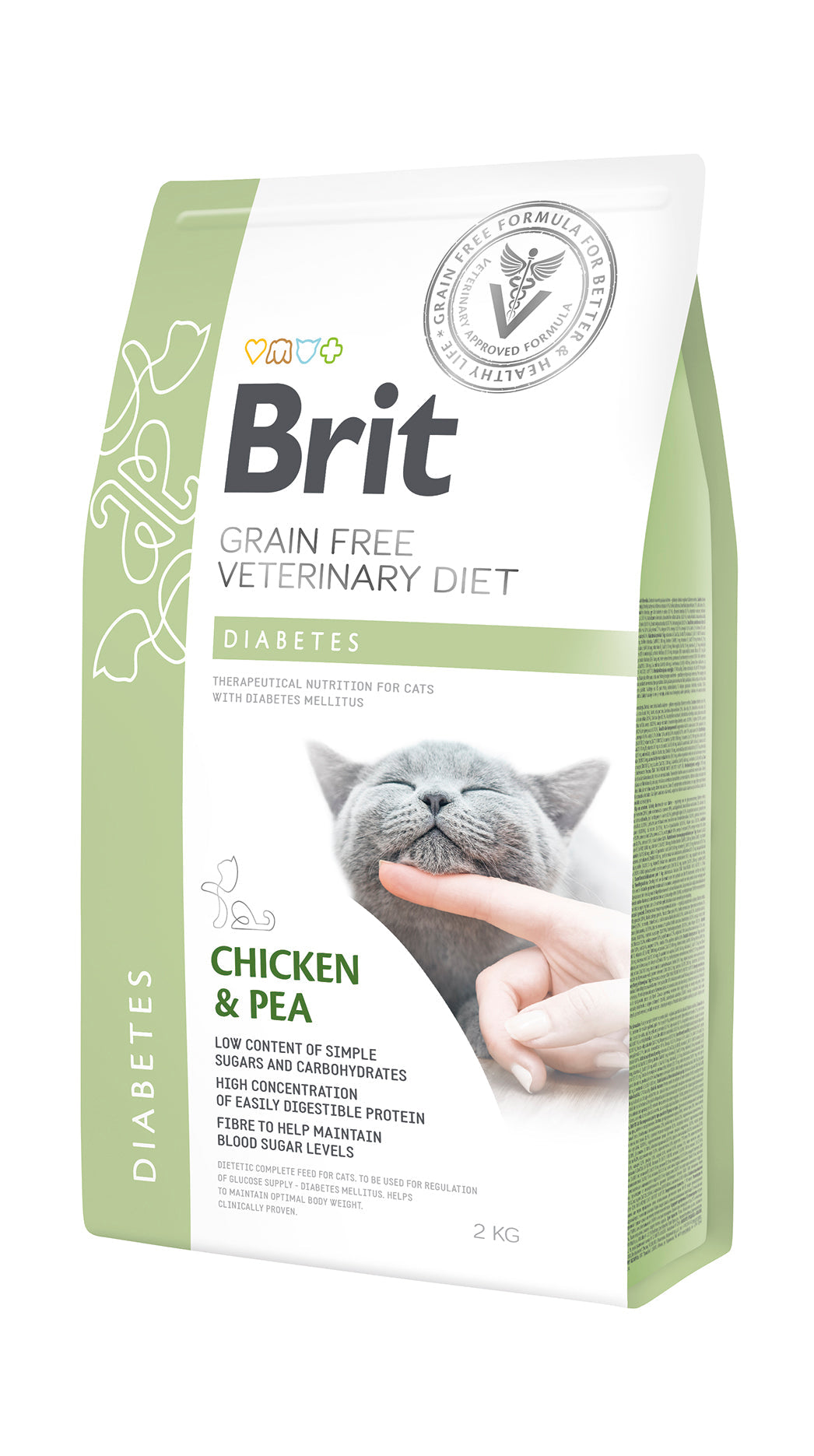 Brit Veterinary Diet Diabetes Grain-Free Chicken & Pea Cat Dry Food