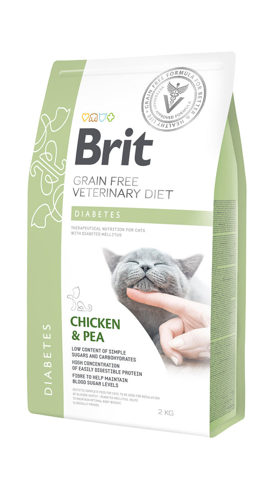 Brit Veterinary Diet Diabetes Grain-Free Chicken & Pea Cat Dry Food
