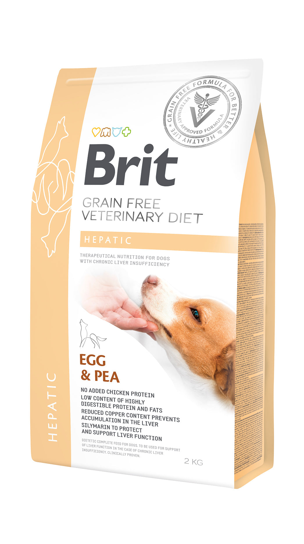 Brit Veterinary Diet Hepatic Grain-Free Egg & Pea Canine Dry Food