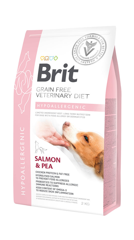 Brit Veterinary Diet Hypoallergenic Grain-Free Salmon & Pea Canine Dry Food