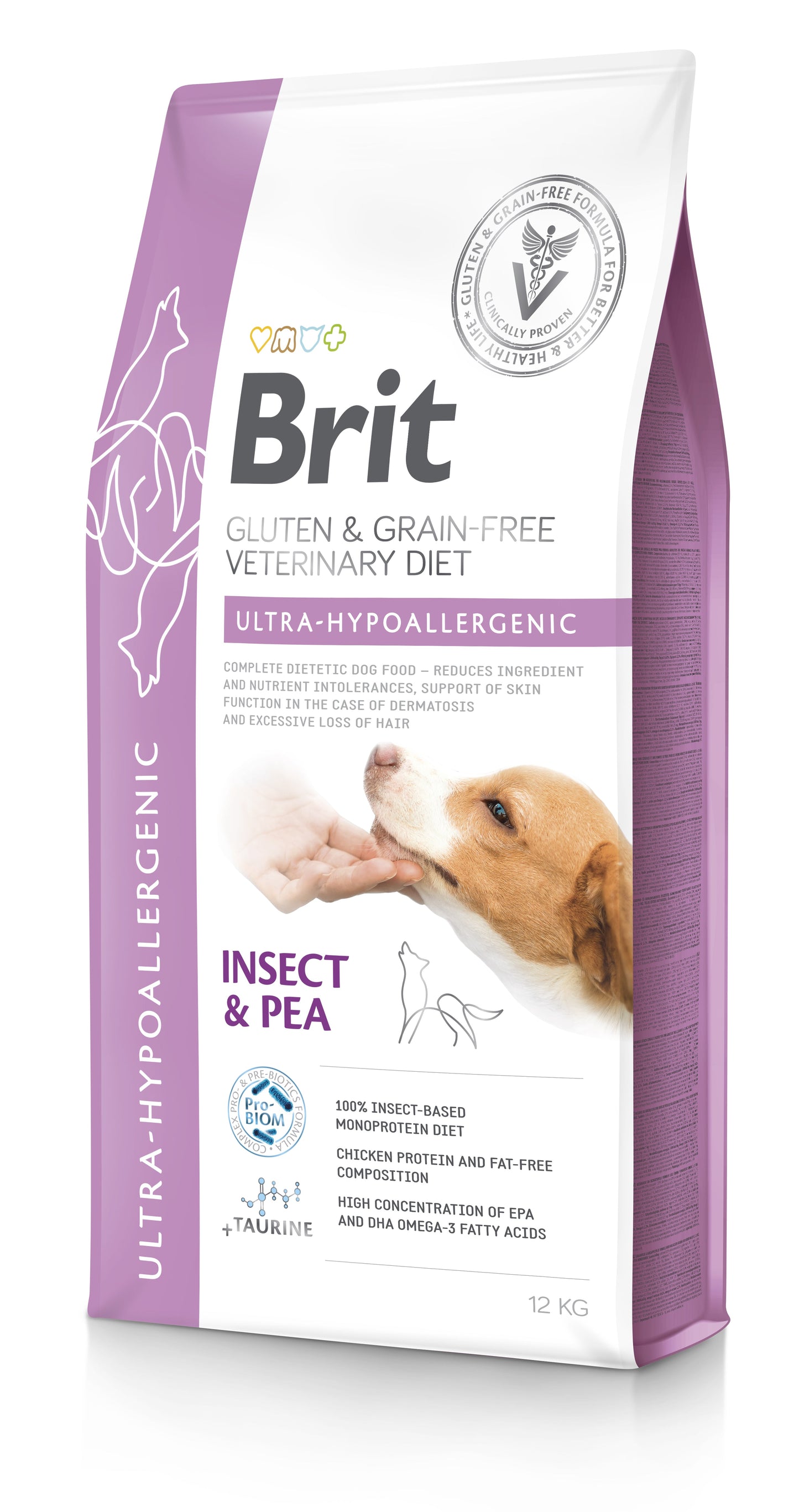 Brit Veterinary Diet Ultra-Hypoallergenic Gluten & Grain Free Insect & Pea Canine Dry Food
