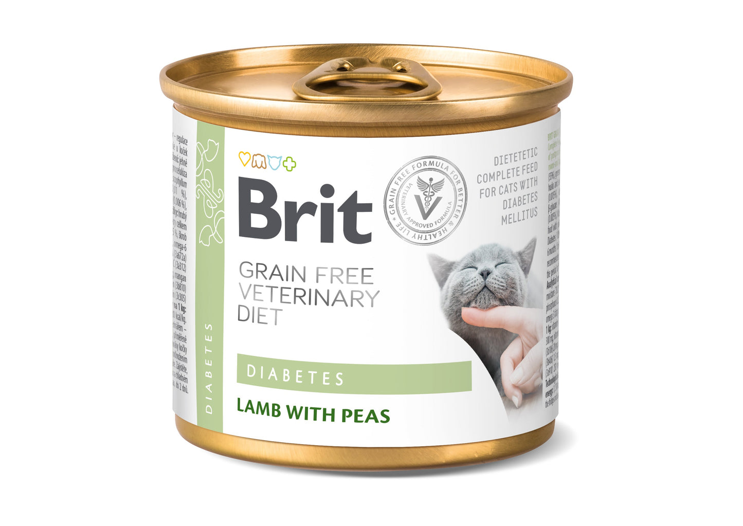 Brit Veterinary Diet Diabetes Grain Free Lamb with Pea Feline Canned Stew