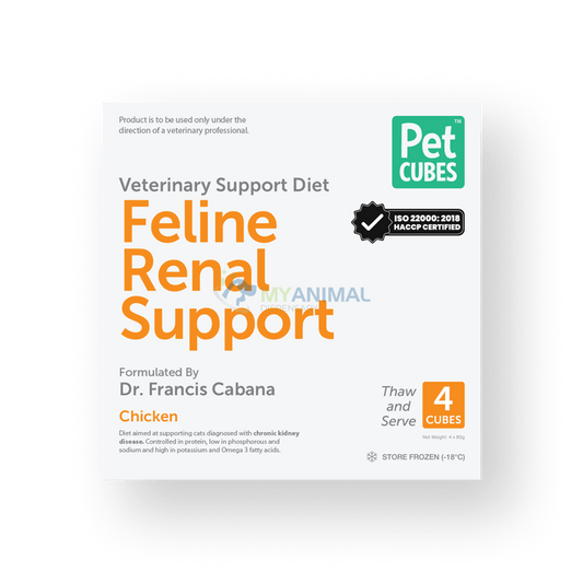PETCUBES Veterinary Support Range - Feline Renal Support Diet 320g