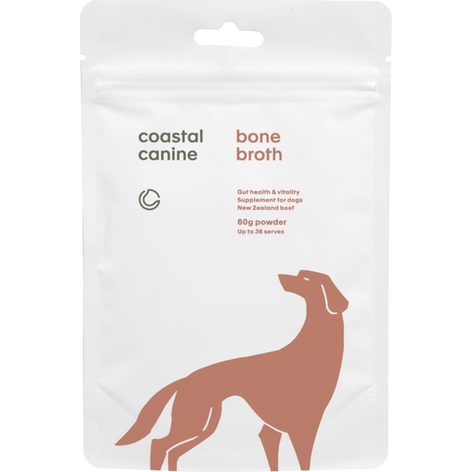 Coastal Canine Beef Bone Broth Powder Supplement for Dogs and Cats