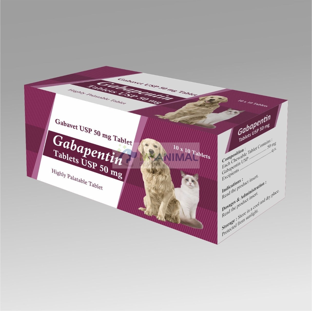 Gabapentin Palatable Tablet 50mg