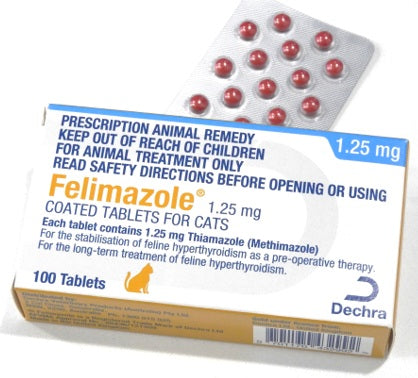 Dechra Felimazole Thyroid Hormones Tablet for Cats (1.25mg)