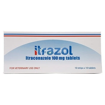 Itrazol Itraconazole Anti-Fungal Tablet for Dogs Cats (100mg)