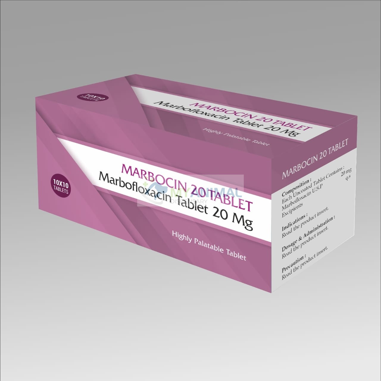 Marbofloxacin Tablet (5mg, 20mg, 100mg)