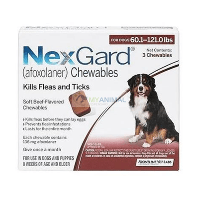 Nexgard Chewable Flavor Fleas Ticks Prevention for Extra Large Dog (25-50Kg)