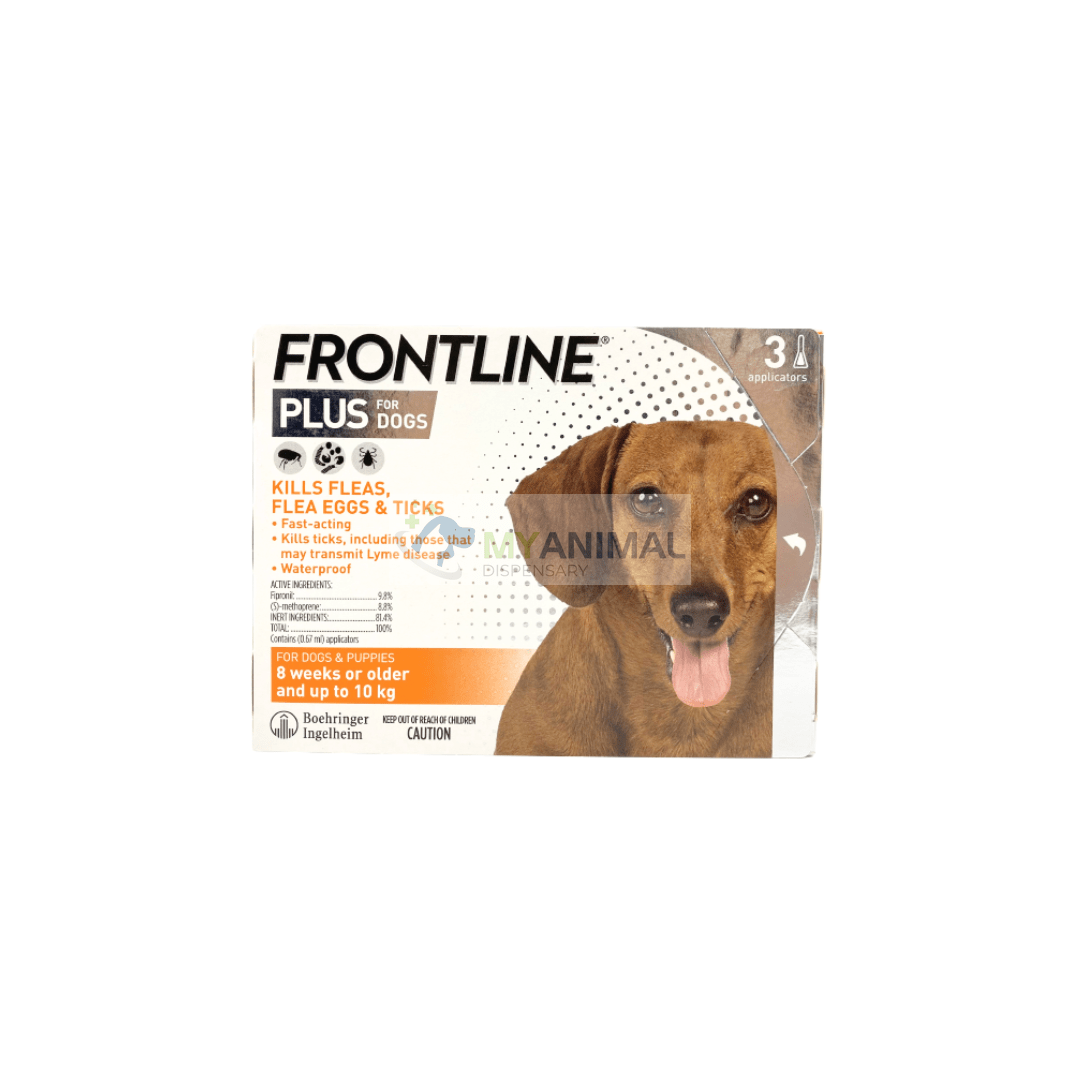 Frontline Plus Fleas Ticks Prevention for Small Dog (less than 10kg)