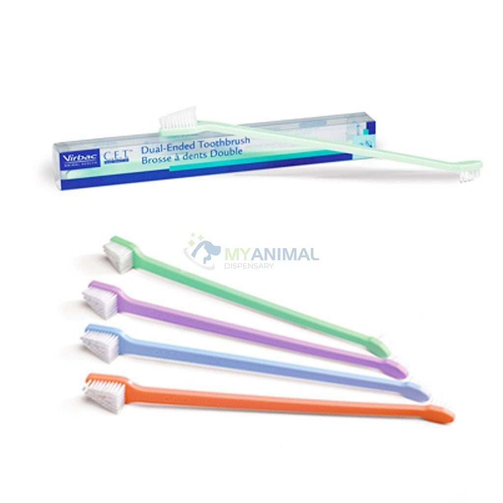 Virbac C.E.T Dual Ended Toothbrush for Dogs Cats