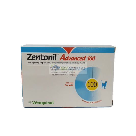 Vetoquinol Zentonil Advanced 100 Liver Function Support for Dogs Cats Pets