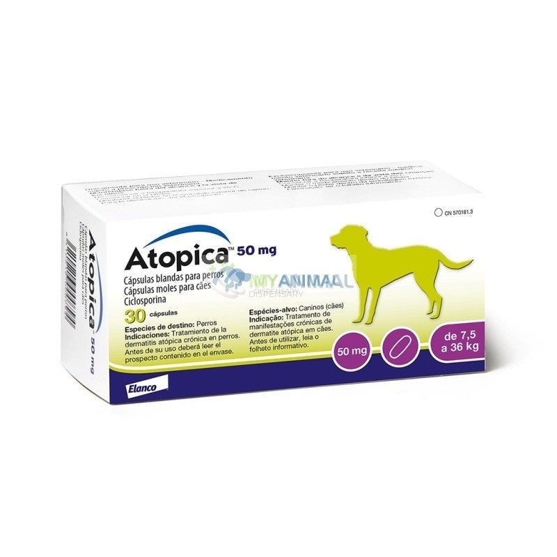 Elanco Atopica® Atopic Dermatitis Control for Dogs (50mg)