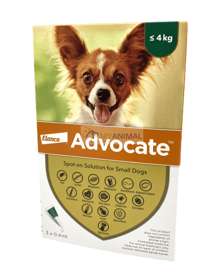 Advocate Fleas & Heartworm Prevention for Small Dogs (less than 4kg)