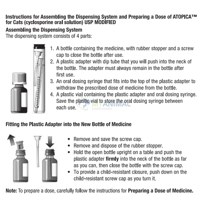 Elanco Atopica® 100mg/ml Oral Solution for Cats (5ml / 17ml)