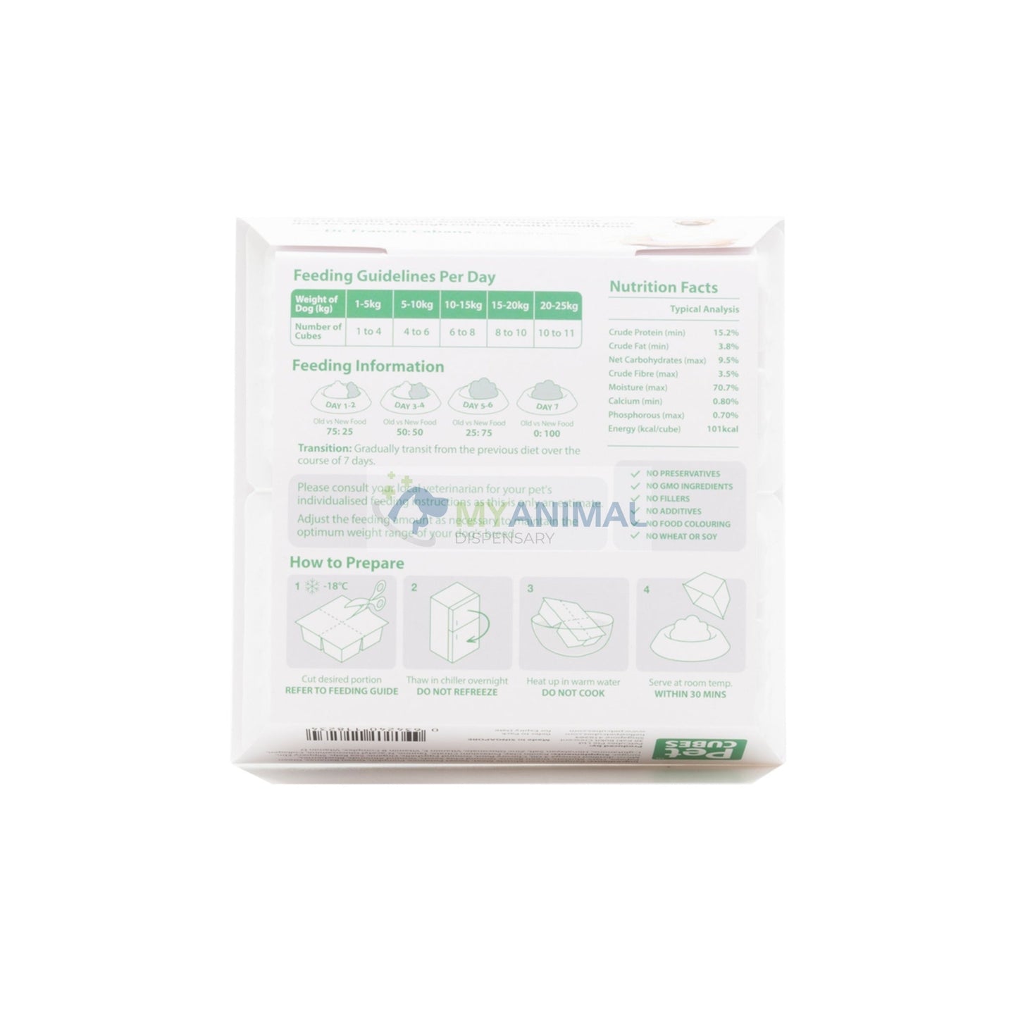 PETCUBES Veterinary Support Range - Digestive Support Diet 320g