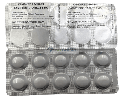 Femovet 5 Famotidine 5mg tabs