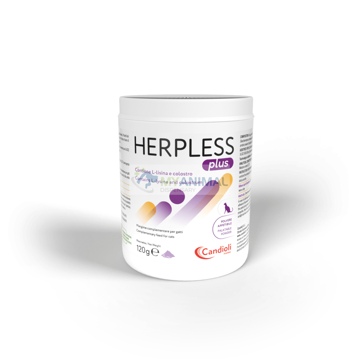 Herpless Plus Palatable Powder (with L-Lysine & Colostrum)