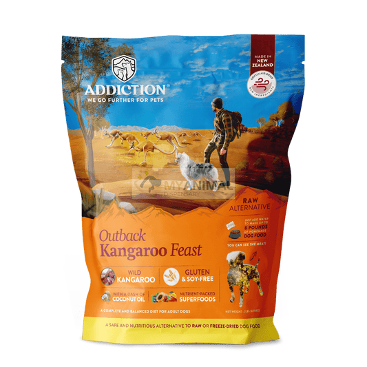 Addiction Outback Kangaroo Feast Grain Free Raw Dehydrated Dog Food (2lbs)