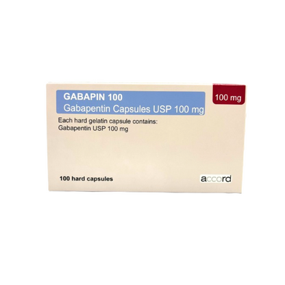 Gabapin 100 Gabapentin Anticonvulsant Pain Relief Treatment Capsules (100mg)